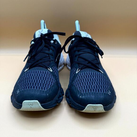 On Cloudflyer 21.99627 Shoes Women's 7.5 Black White Athletic Running Sneakers - Picture 2 of 10